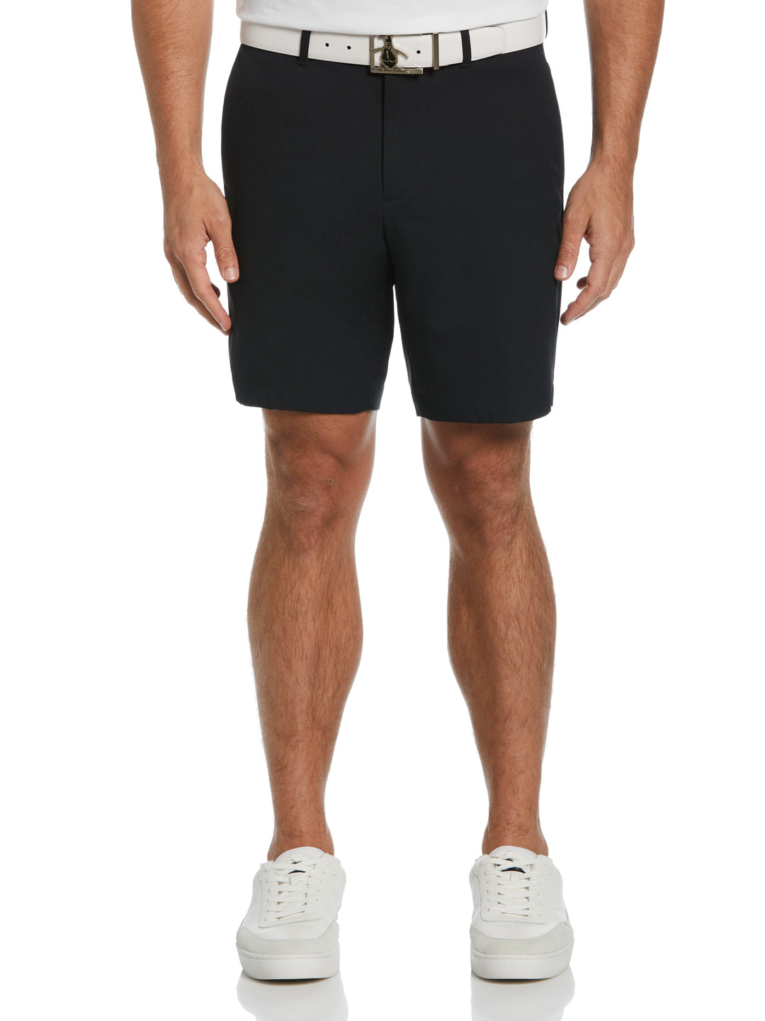Men's Flat Front Solid Golf Shorts | 9" Inseam