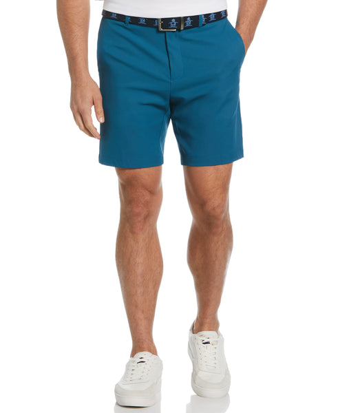Men's Flat Front Solid Golf Shorts | 9