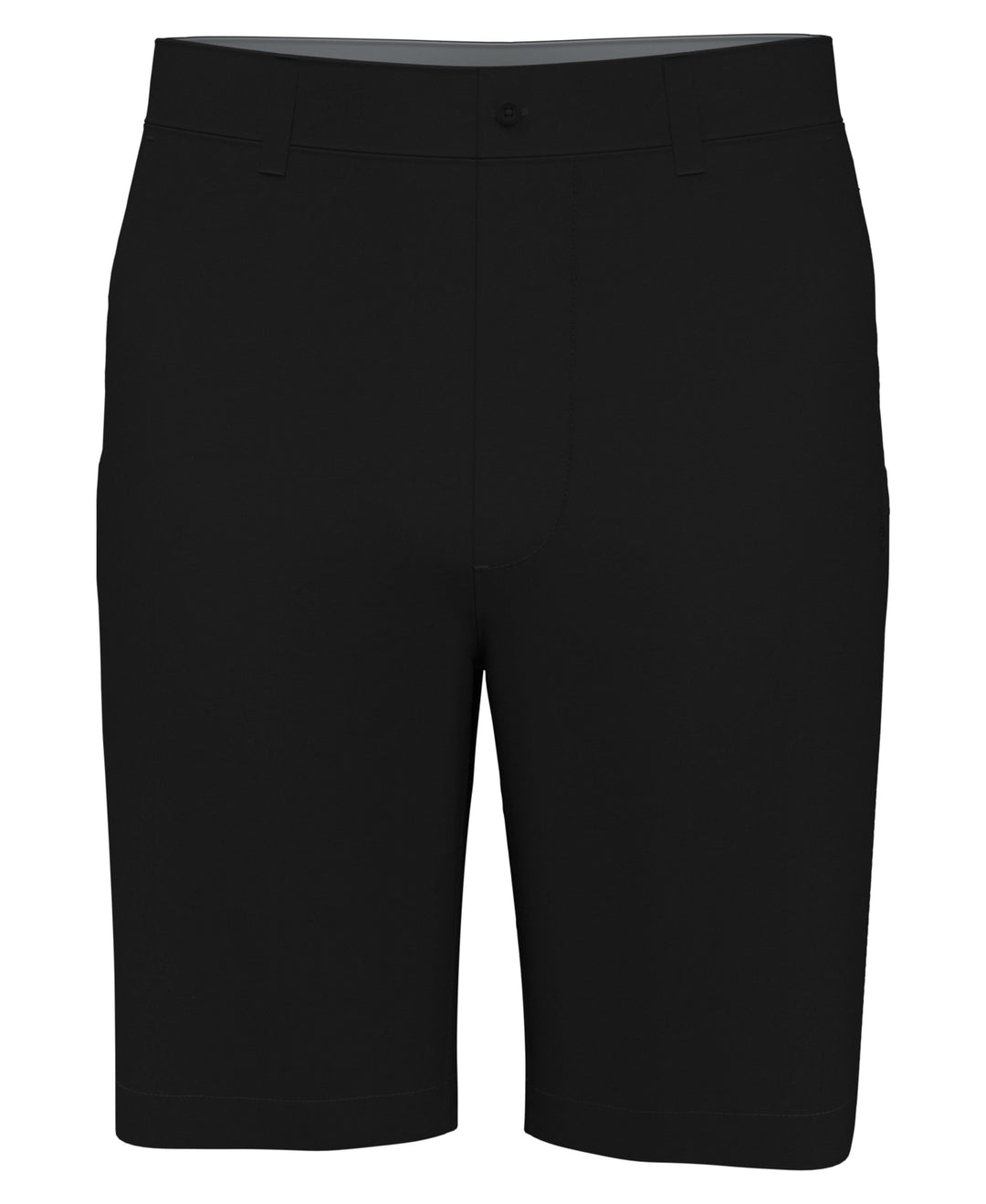 Flat Front Solid Golf Shorts (Caviar) 