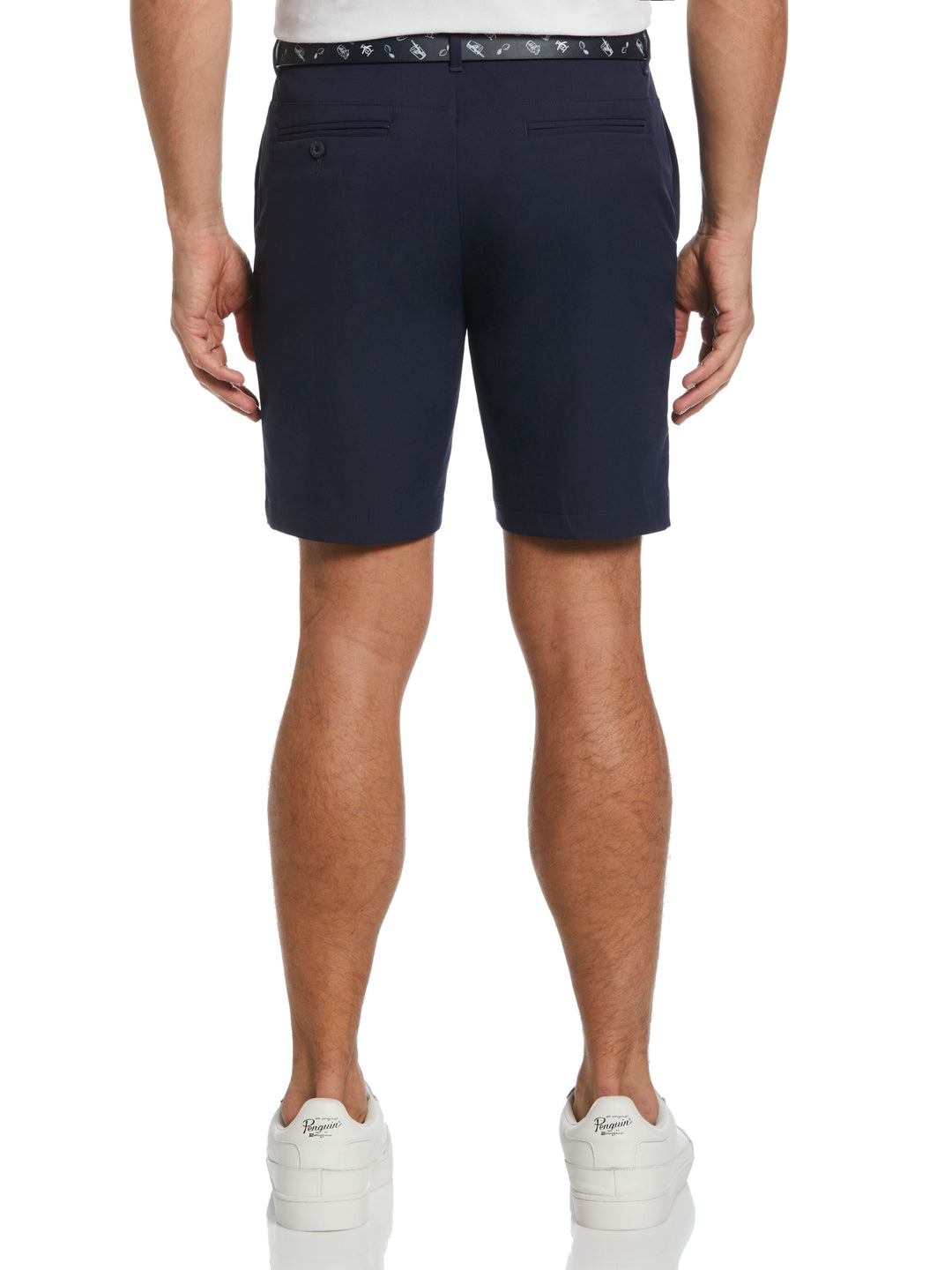 Men's Flat Front Solid Golf Shorts | 9" Inseam