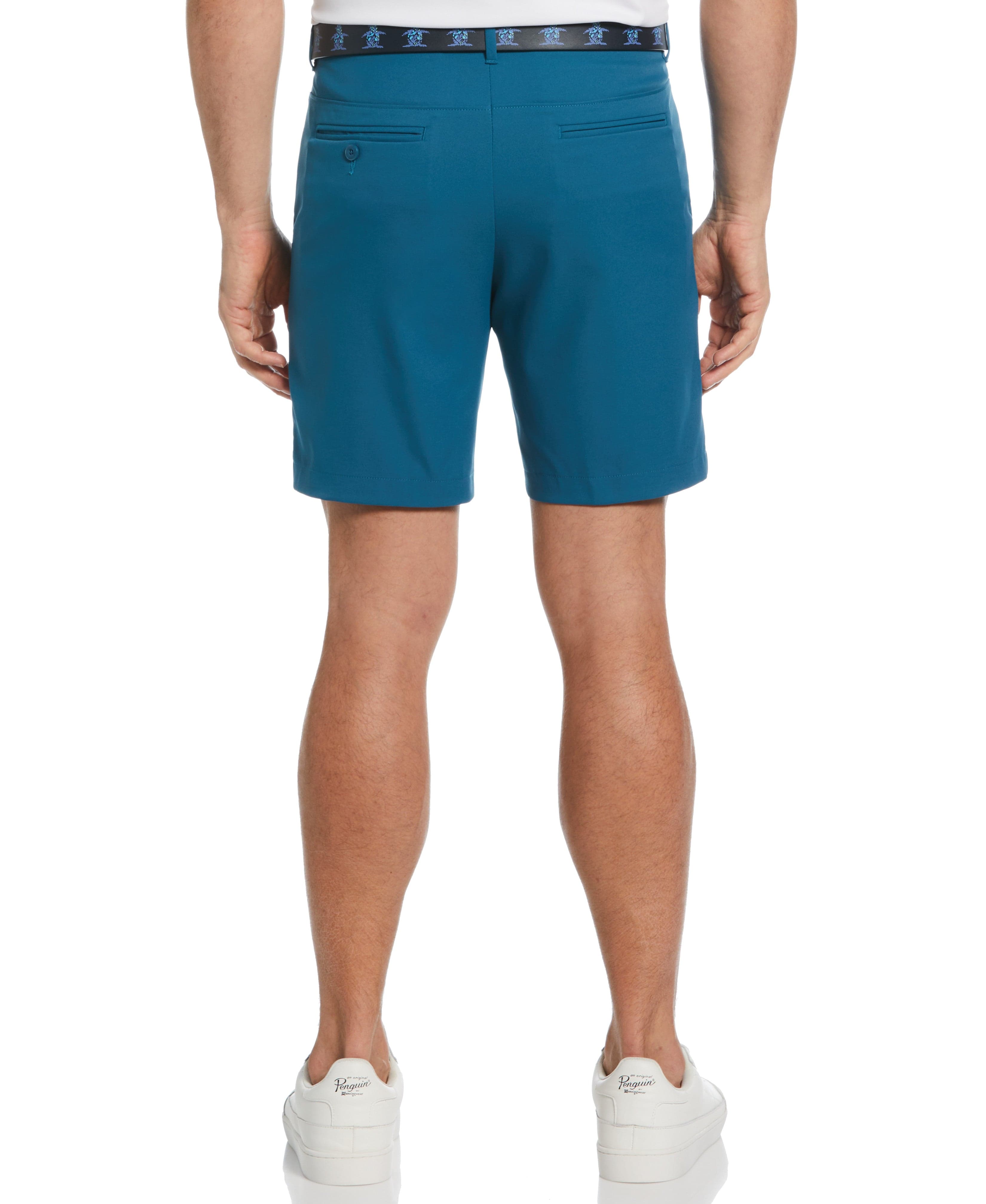 Men's Flat Front Solid Golf Shorts | 9