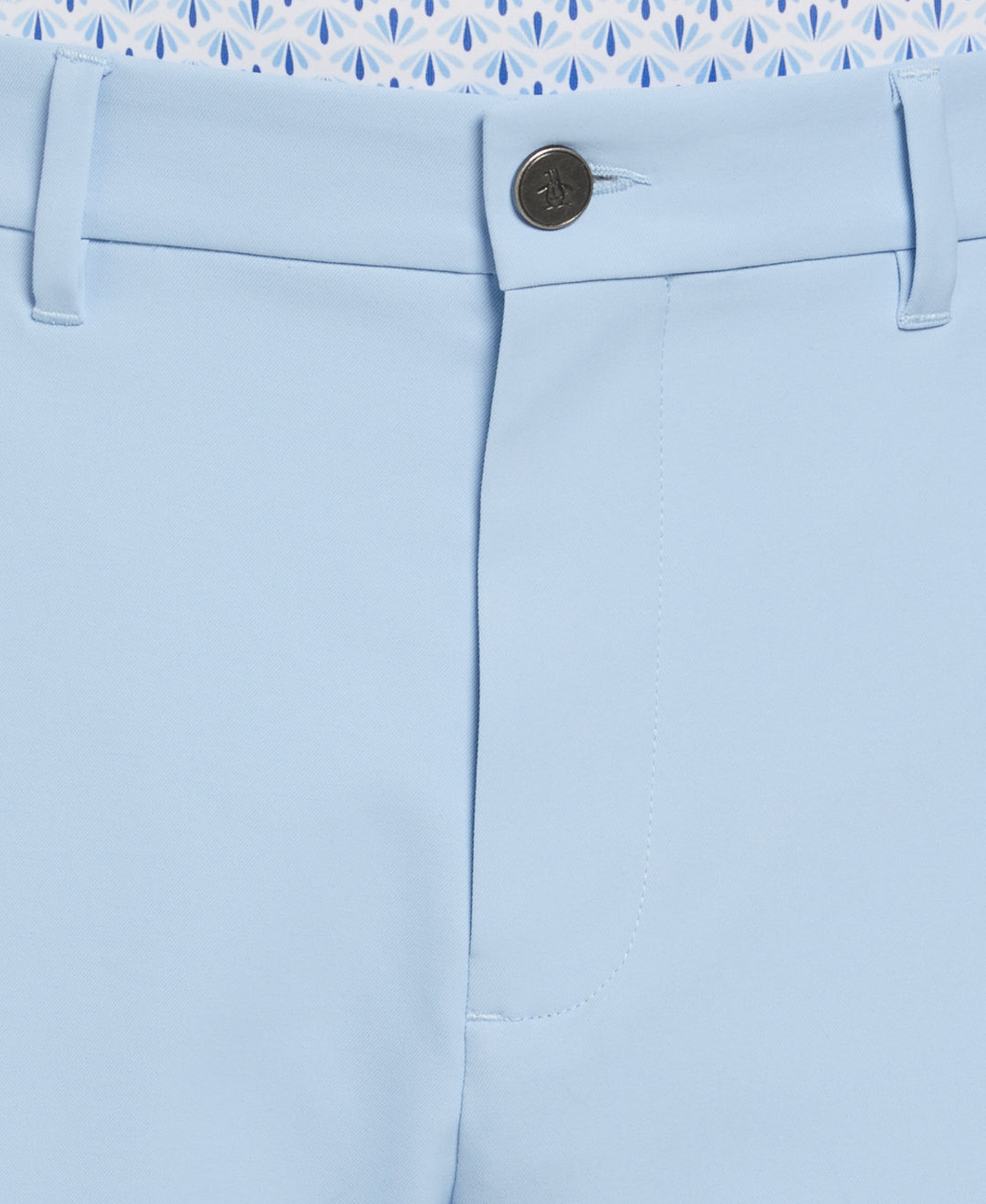 Flat Front Solid Golf Shorts (Powder Blue) 