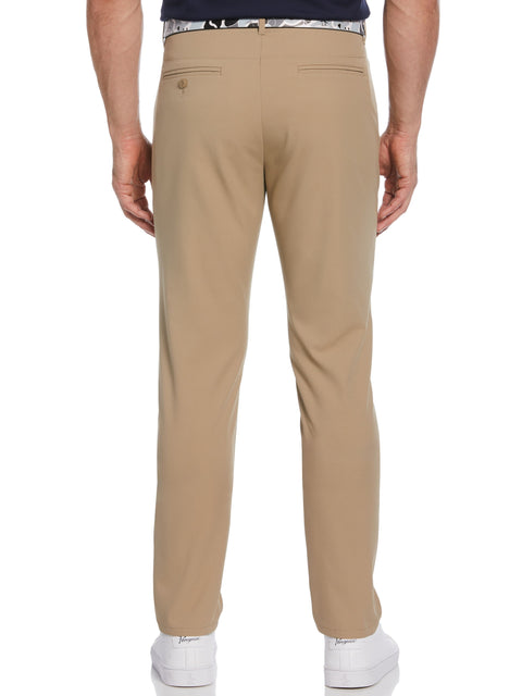 Flat Front Solid Golf Trousers (Chinchilla) 