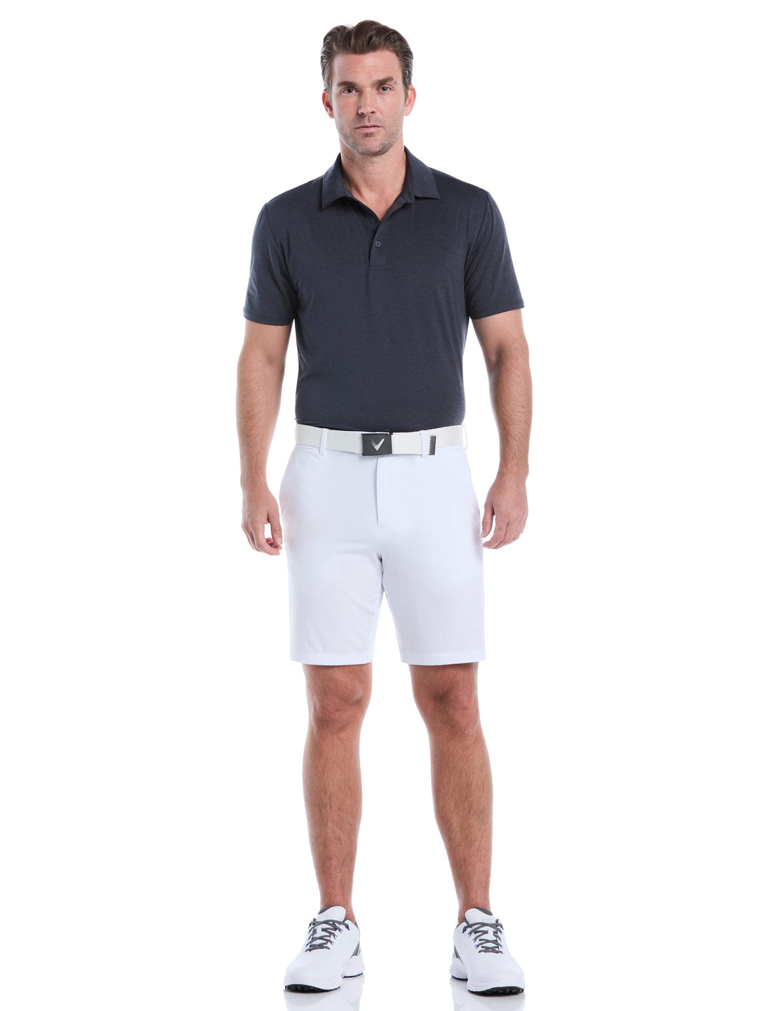 Men's Flat Front Stretch Golf Shorts | 9" Inseam