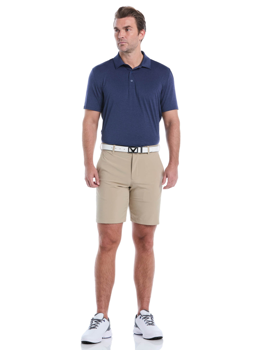 Men's Flat Front Stretch Golf Shorts | 9" Inseam