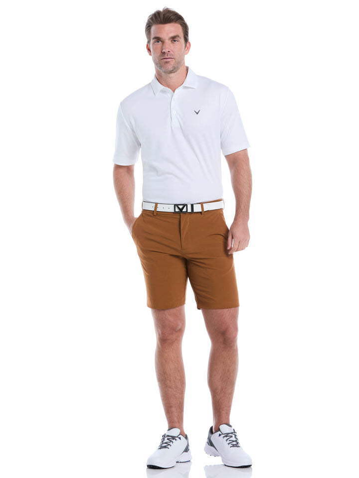 Men's Flat Front Stretch Golf Shorts | 9" Inseam