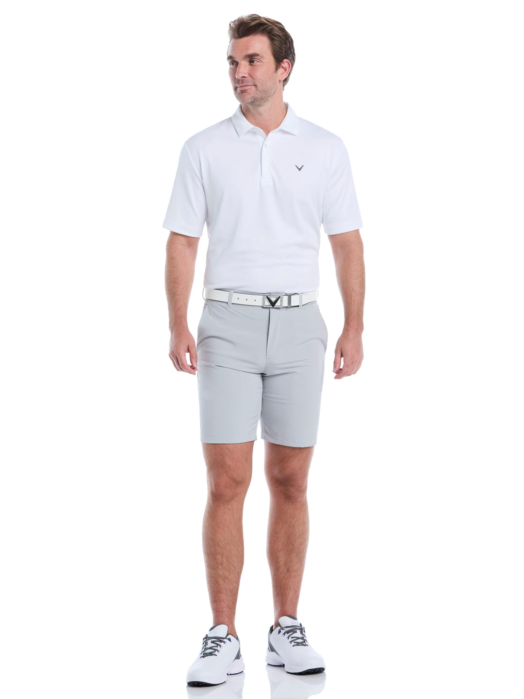 Men's Flat Front Stretch Golf Shorts | 9" Inseam