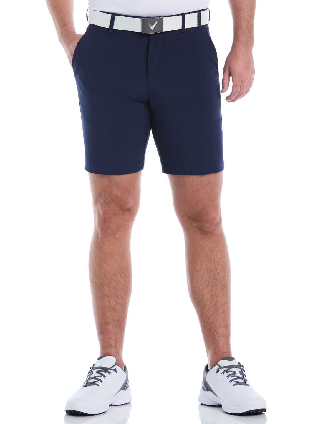 Men's Flat Front Stretch Golf Shorts | 9" Inseam