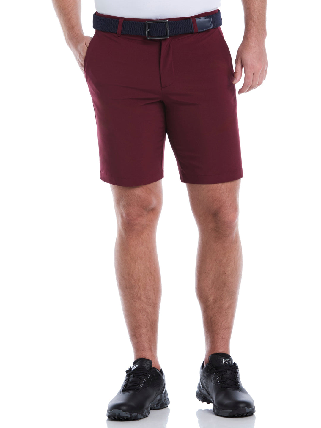 Men's Flat Front Stretch Golf Shorts | 9" Inseam