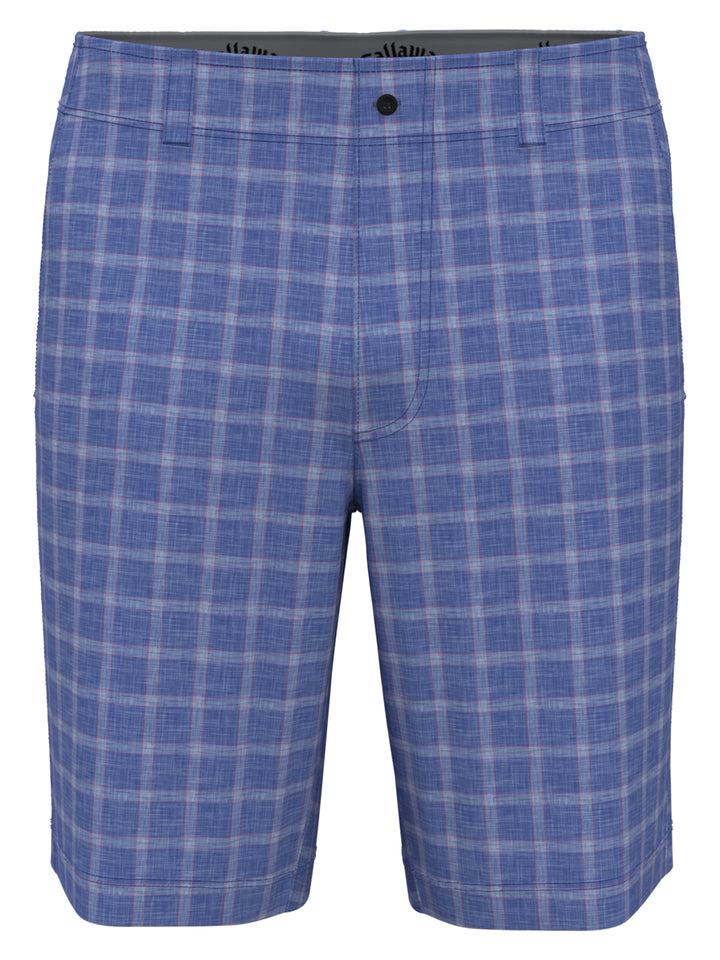 Flat Front Sun-Worn Texture Print Golf Short (Amparo Blue) 