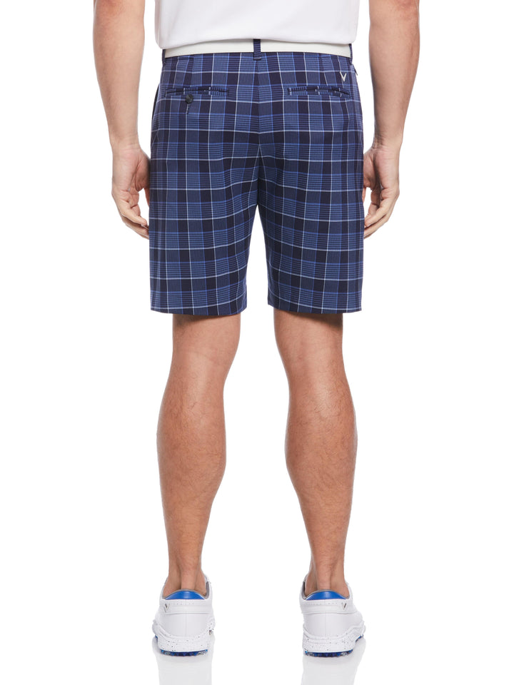 Flat Front Yarn Dye Heritage Plaid Ergo Golf Short (Peacoat) 