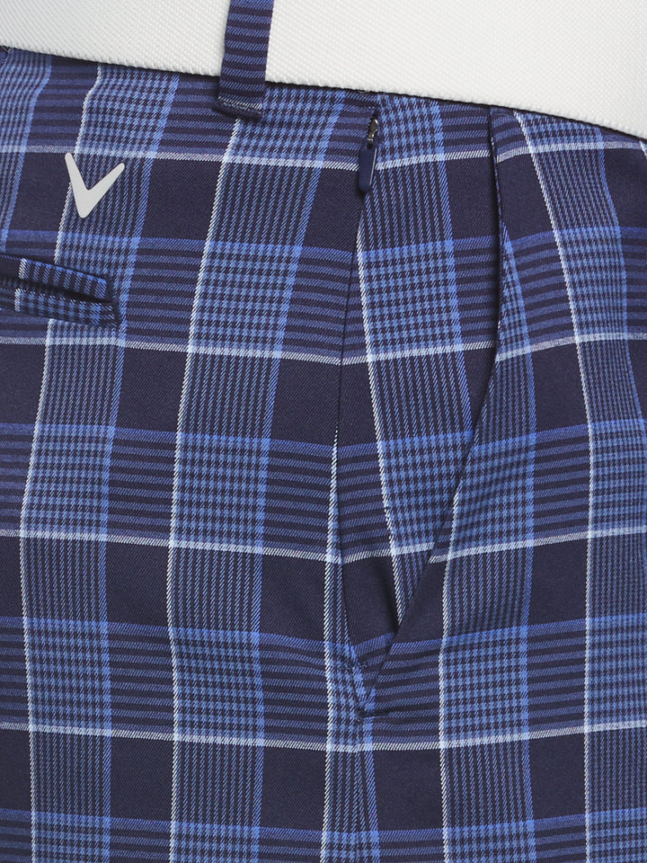 Flat Front Yarn Dye Heritage Plaid Ergo Golf Short (Peacoat) 