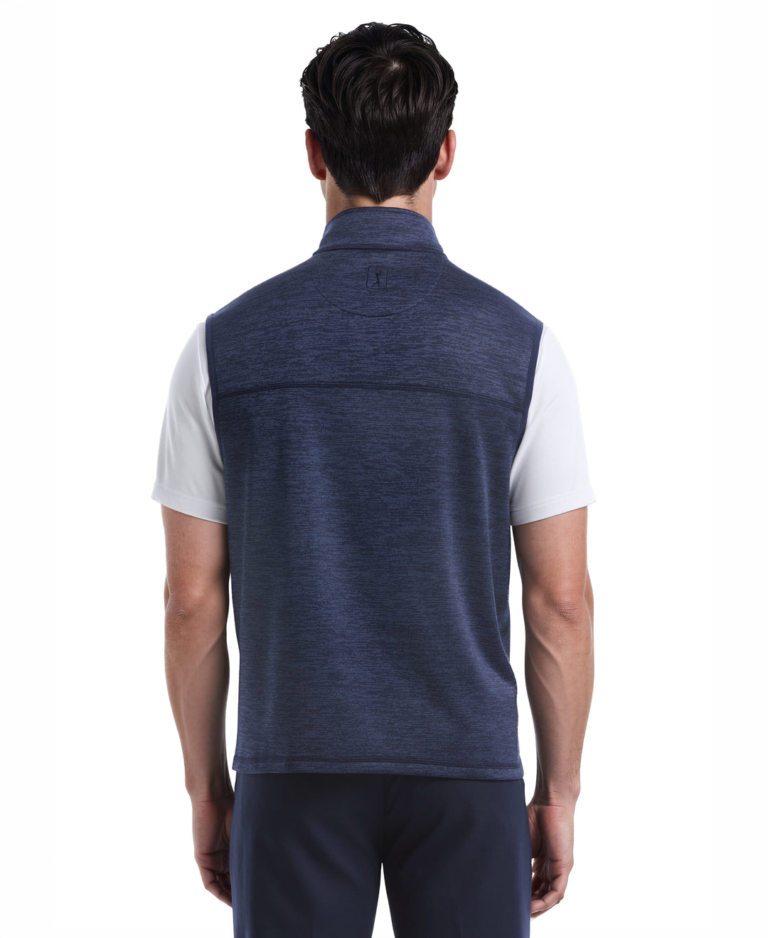 Promo Fleece Full Zip Golf Vest (Dk Peacoat Htr) 