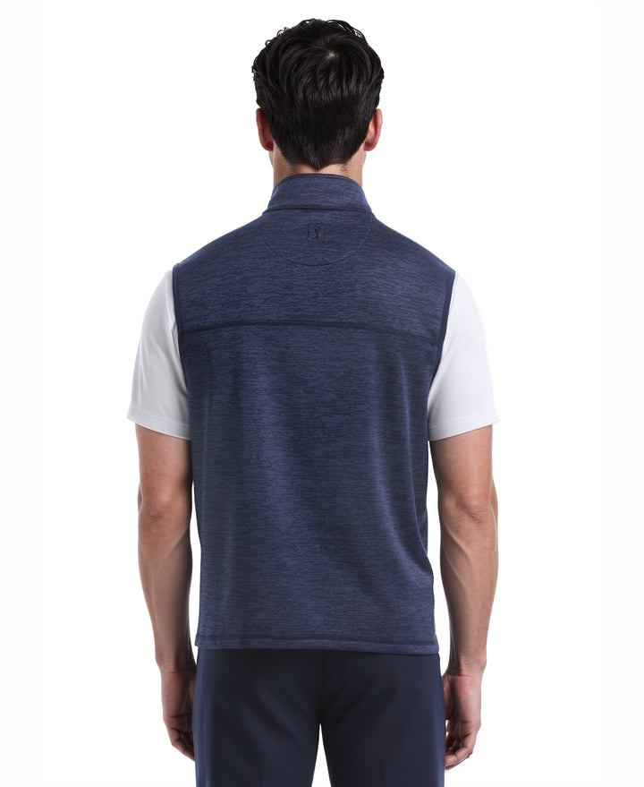 Promo Fleece Full Zip Golf Vest (Dk Peacoat Htr) 