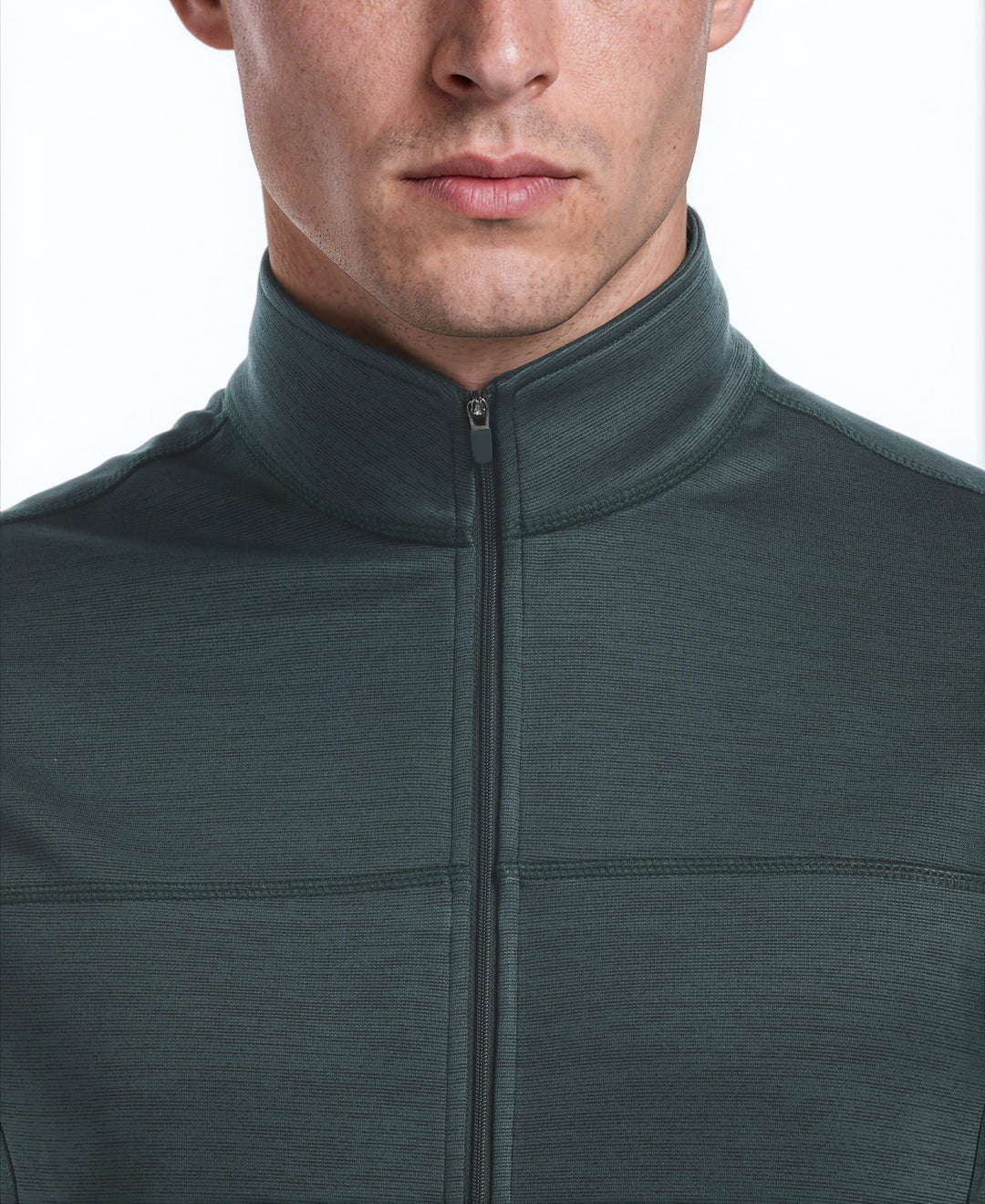 Promo Fleece Full Zip Golf Vest (Dark Green Gables Heather) 