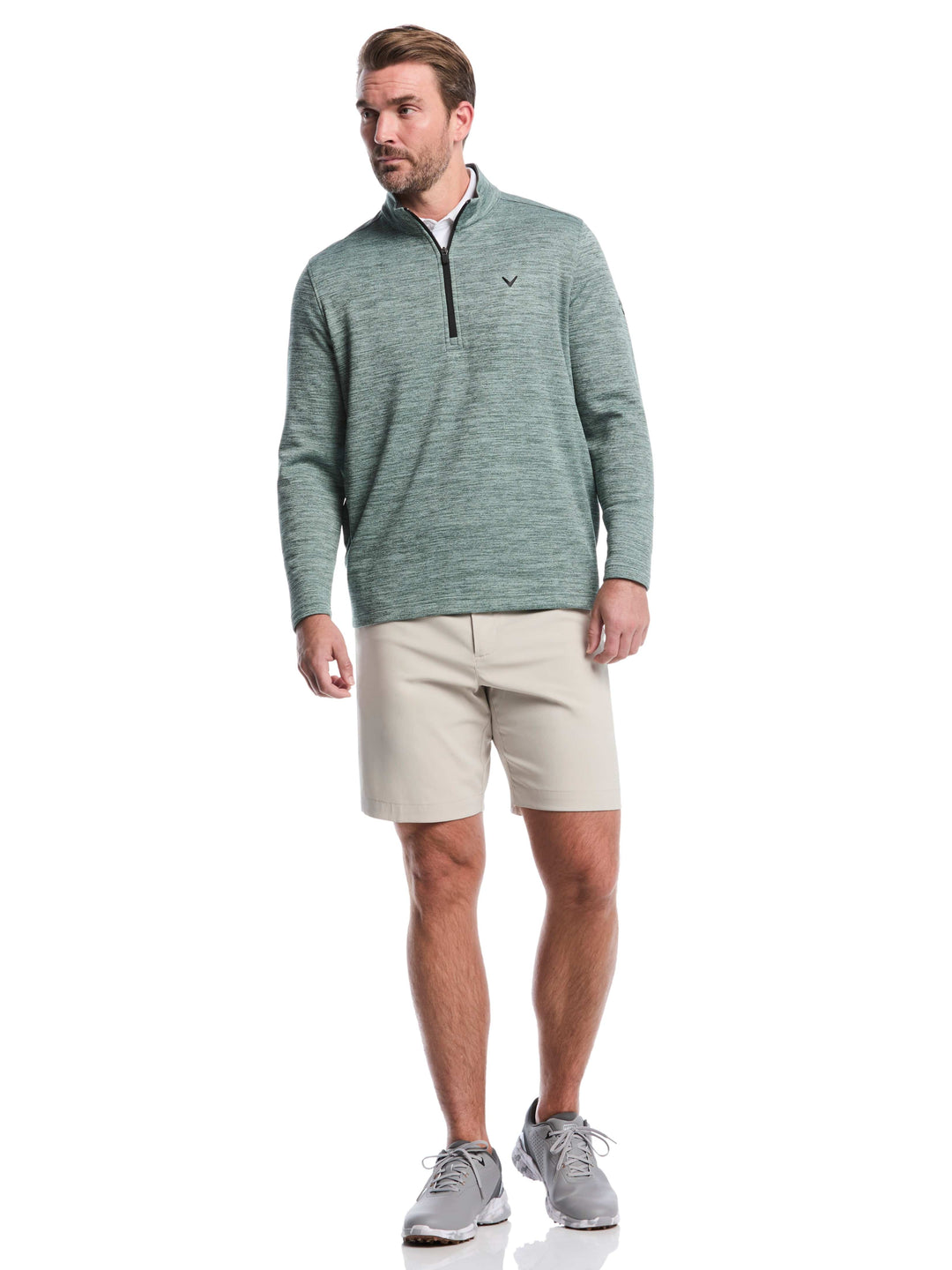 Men's Fleece Quarter Zip Golf Base Layer