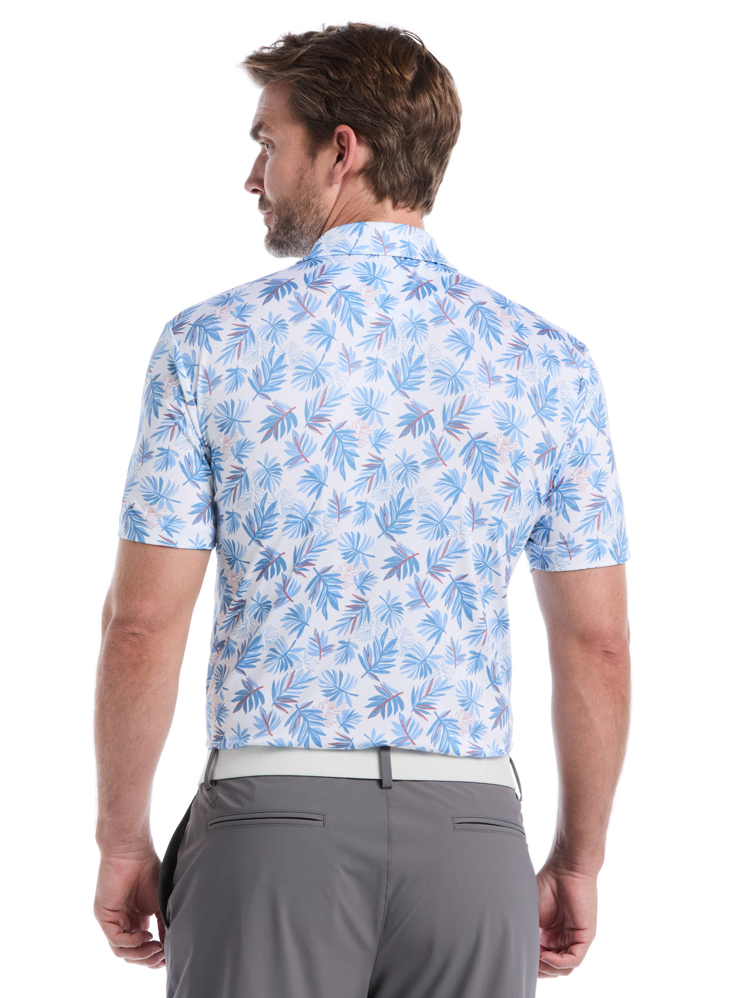 Men's Floral Polo