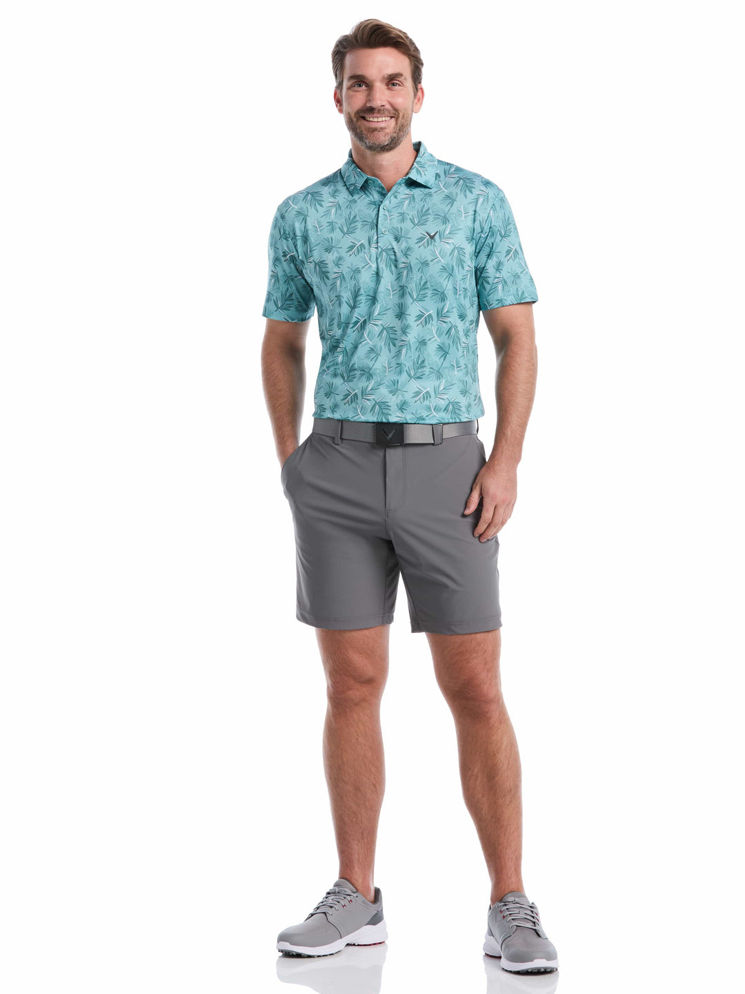 Men's Floral Polo