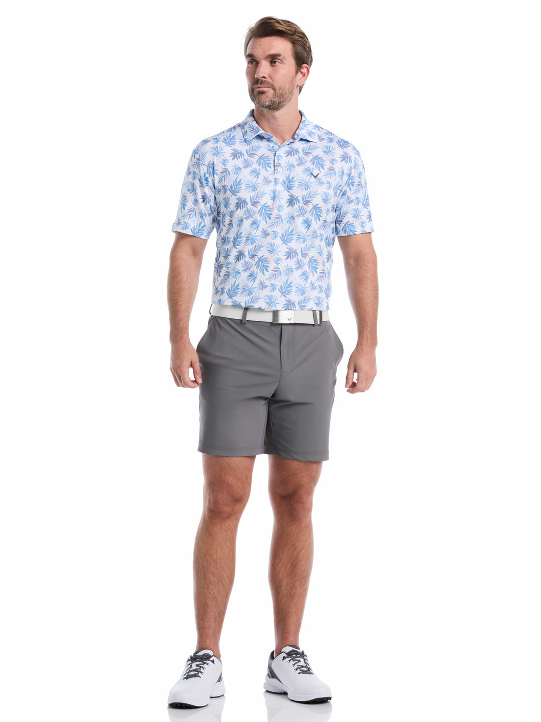 Men's Floral Polo