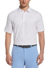 Foulard Print Golf Polo (Bright White) 