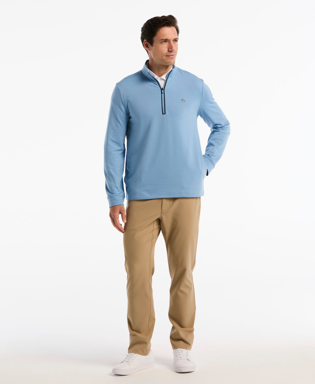 Men's French Terry Quarter Zip Earl Pull-Over