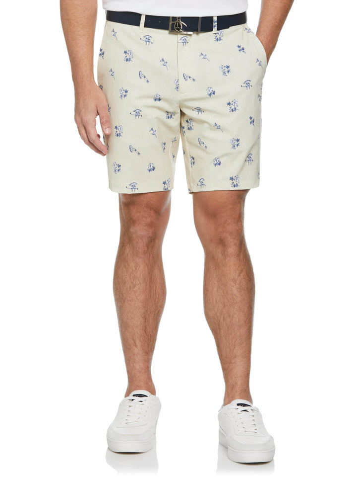 Men's Fun In Da Sun 8" Printed Golf Short