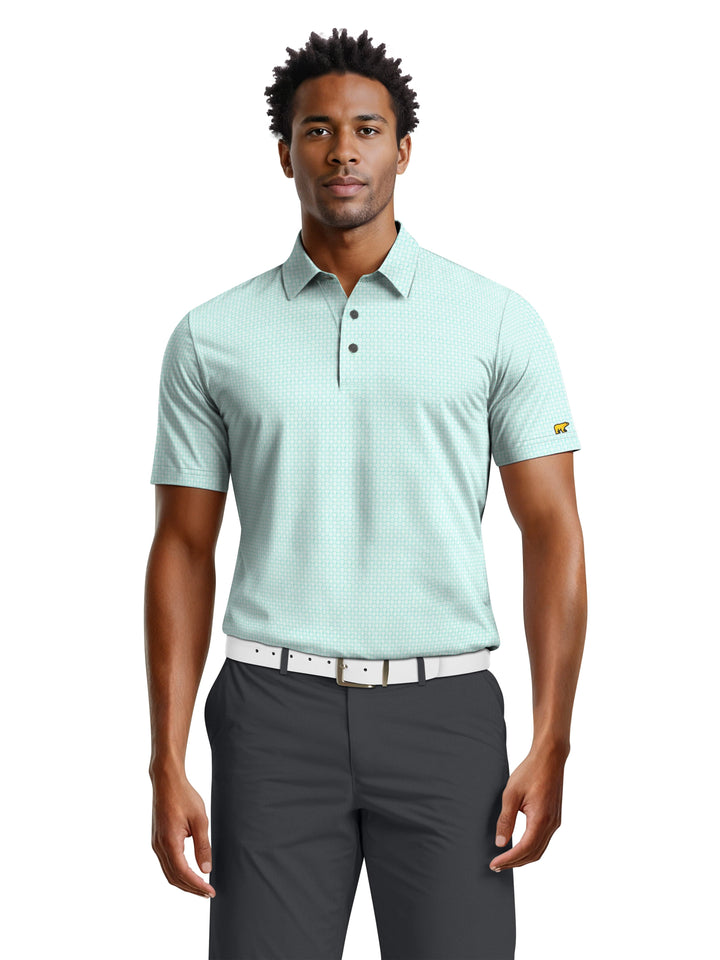 Men's Geo Print Polo