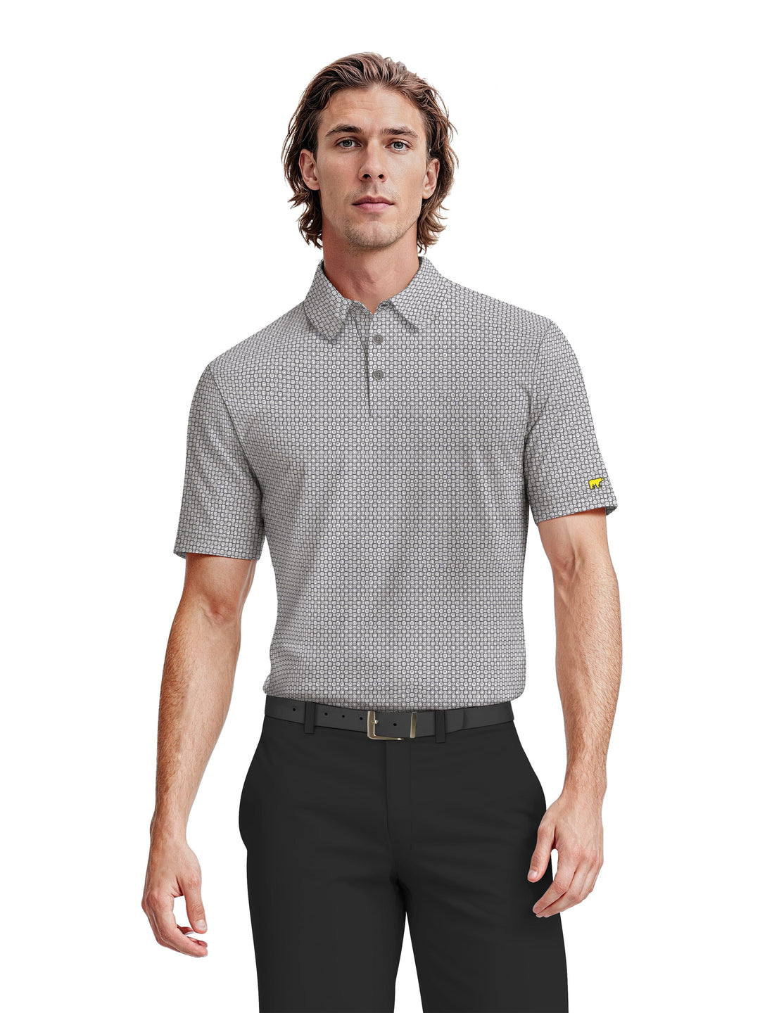 Men's Geo Print Polo