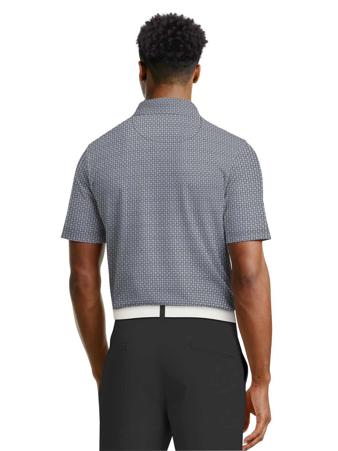 Men's Geo Print Polo