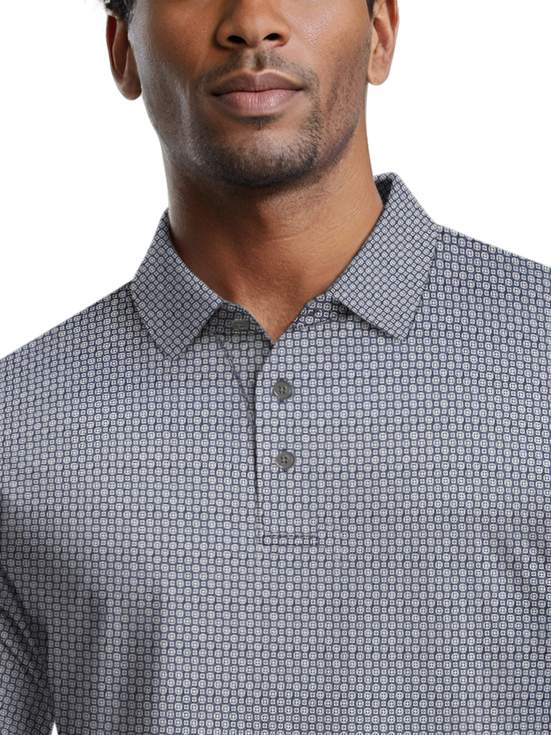 Men's Geo Print Polo
