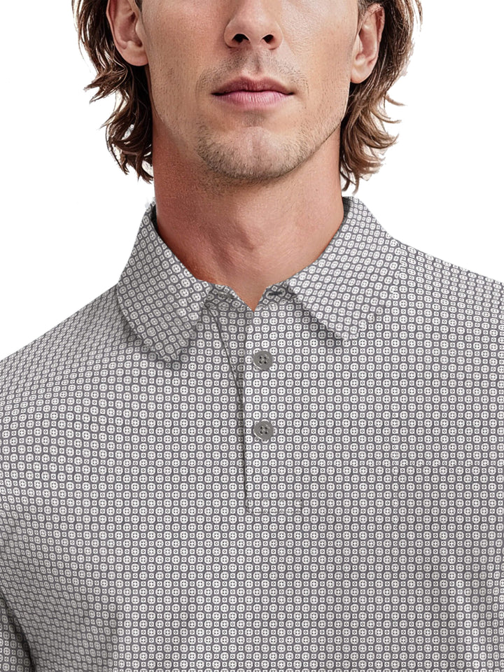 Men's Geo Print Polo