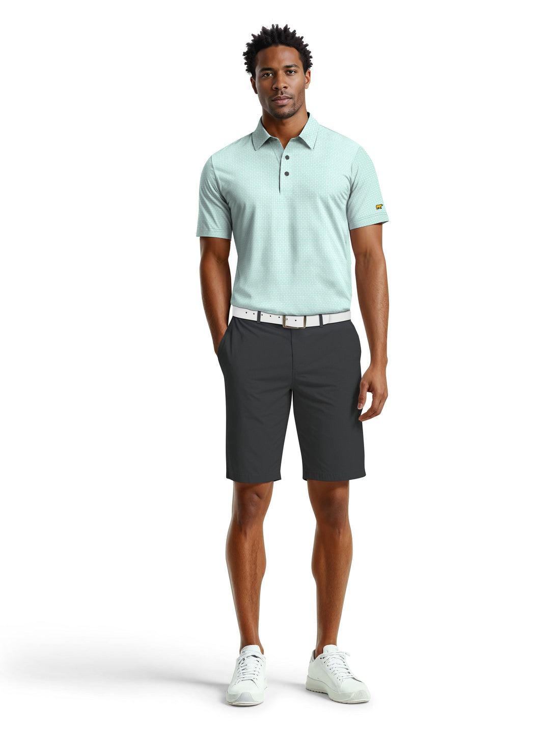 Men's Geo Print Polo