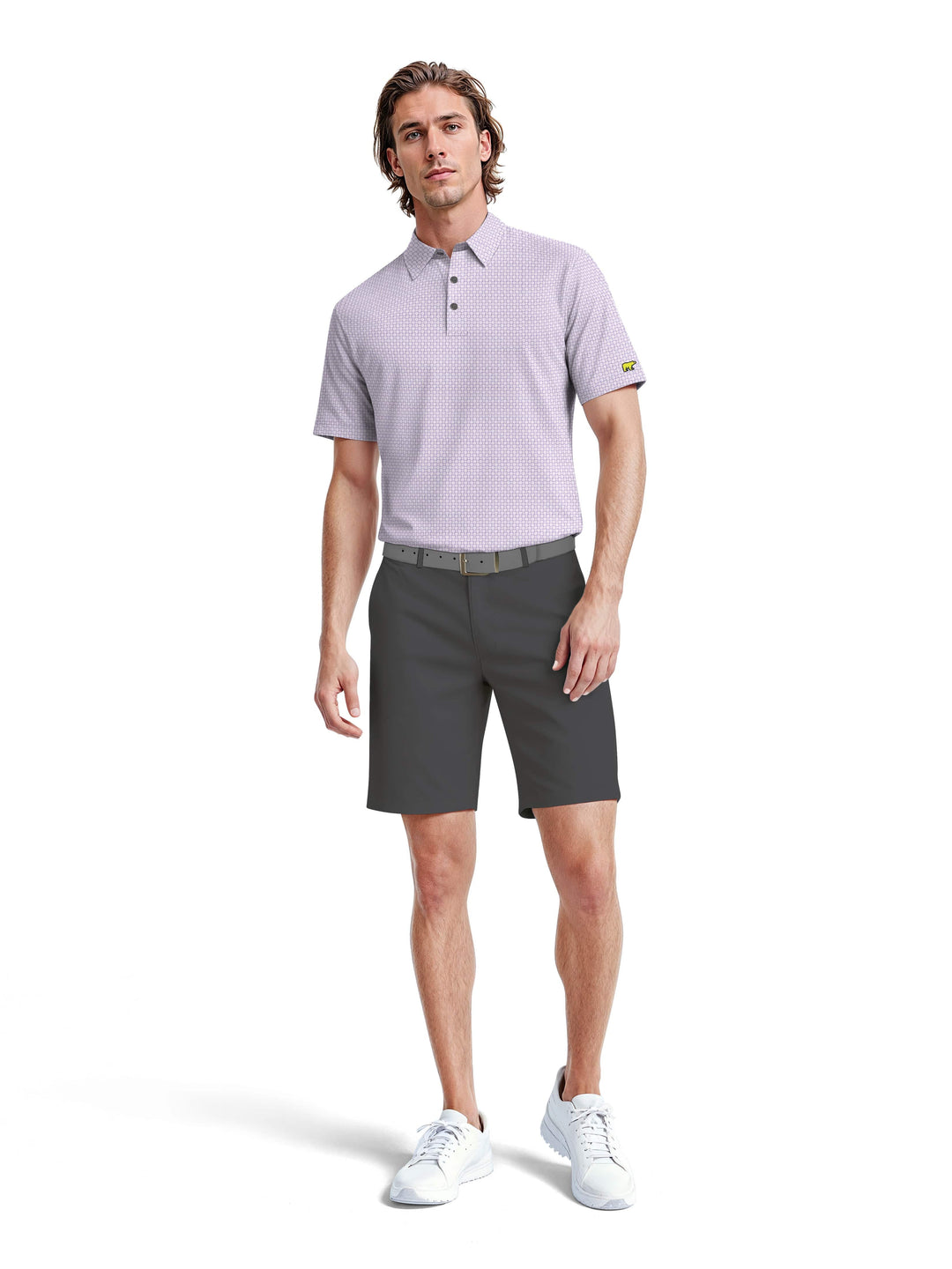 Men's Geo Print Polo