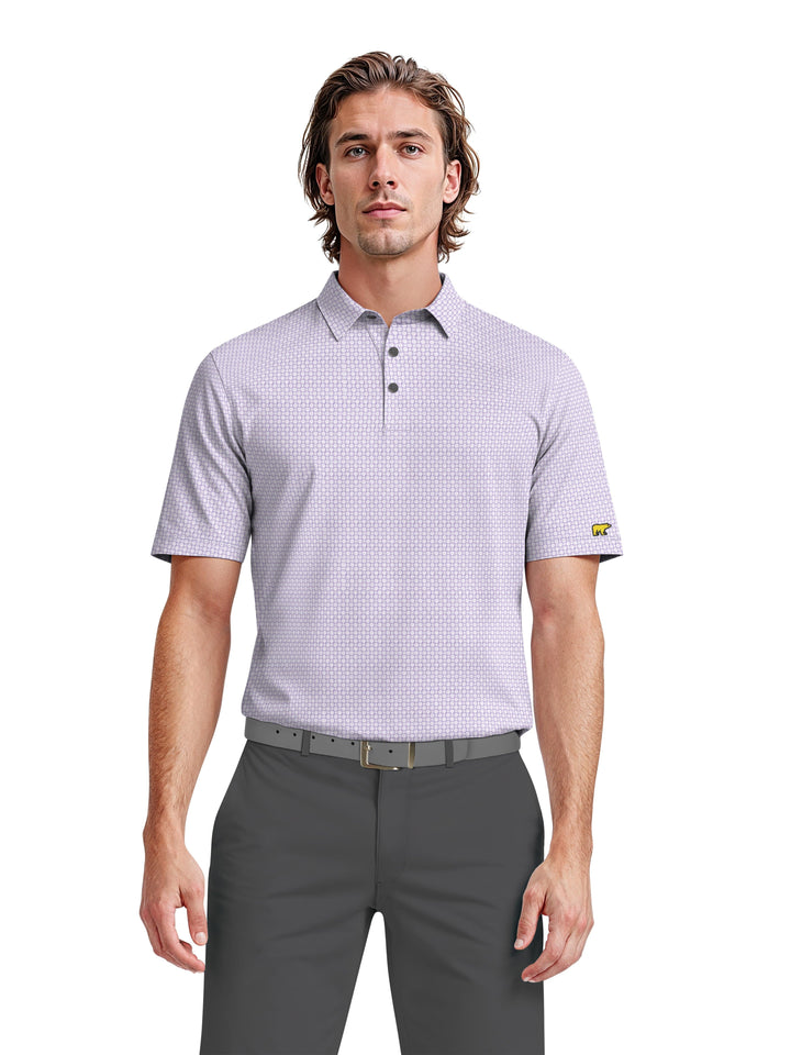 Men's Geo Print Polo