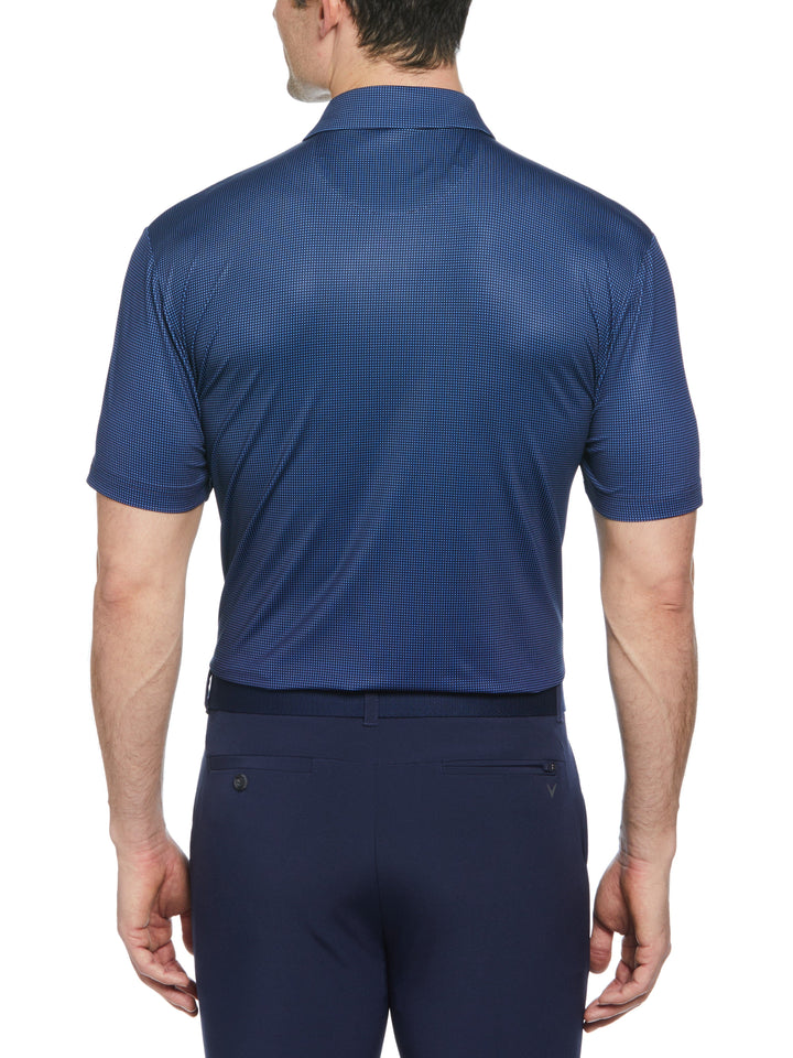 Men's Gingham Print Golf Polo