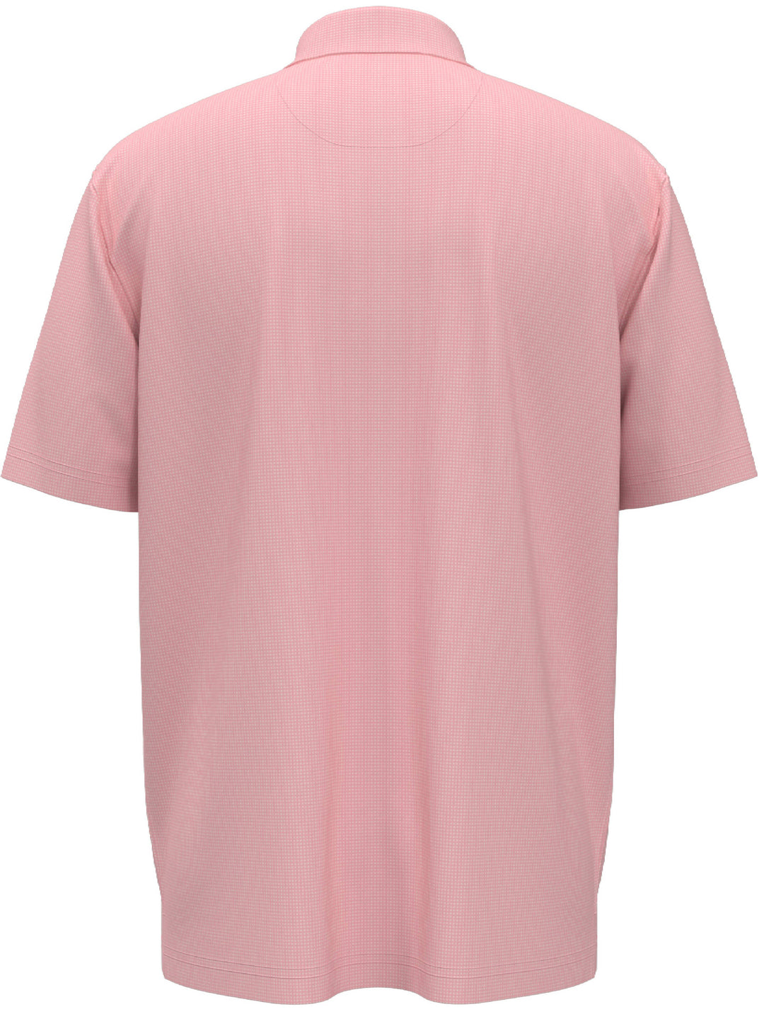 Men's Gingham Print Golf Polo