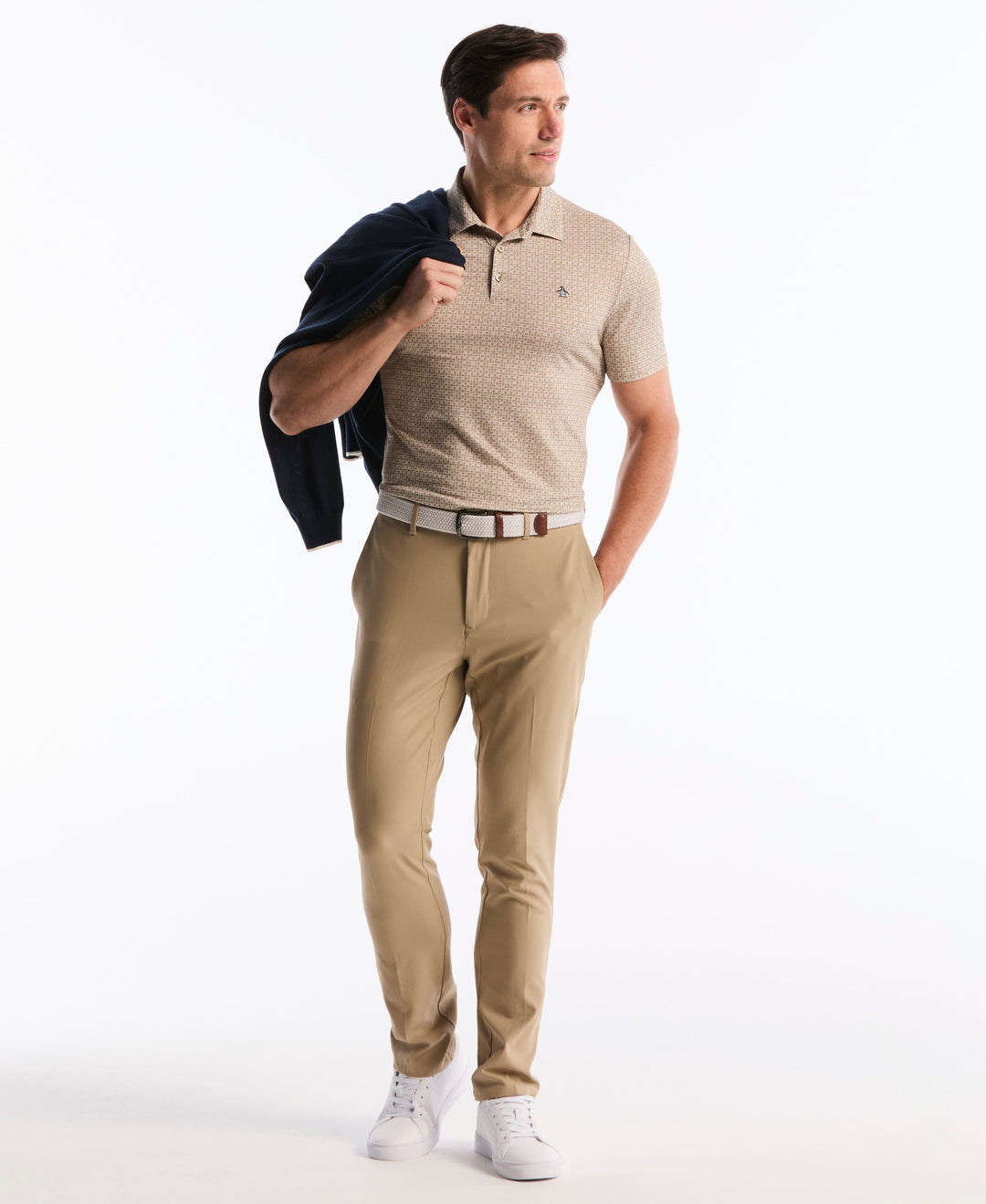 Mod Gingham Golf Polo (Chinchilla) 