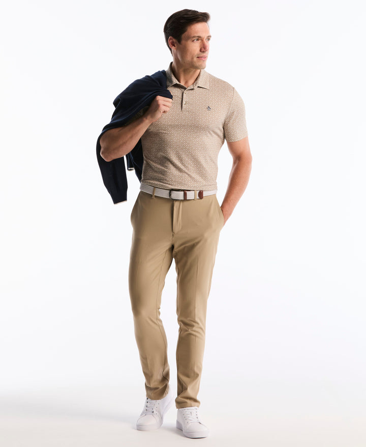 Mod Gingham Golf Polo (Chinchilla) 
