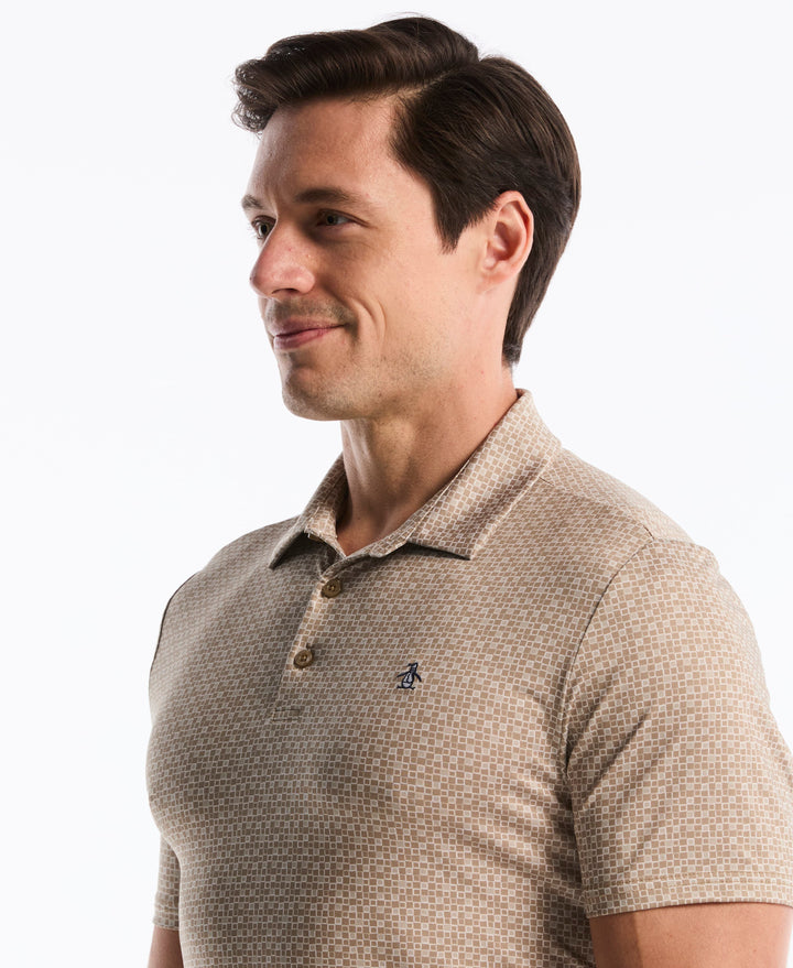 Mod Gingham Golf Polo (Chinchilla) 