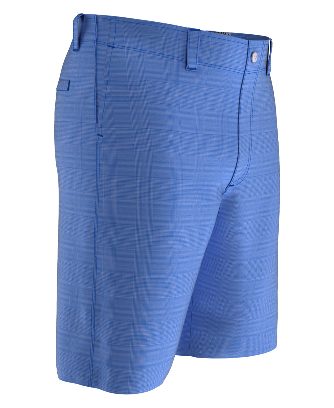 Mens Glenn Plaid Short (Electric Blue Lemonade) 
