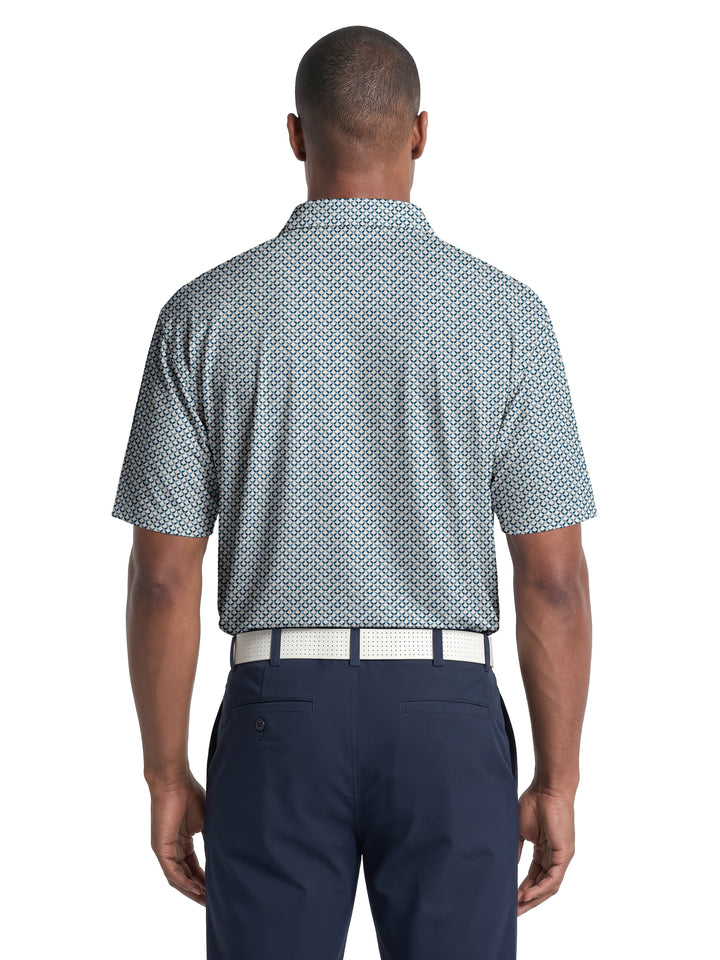 Men's Golf Bag Conversational Print Polo