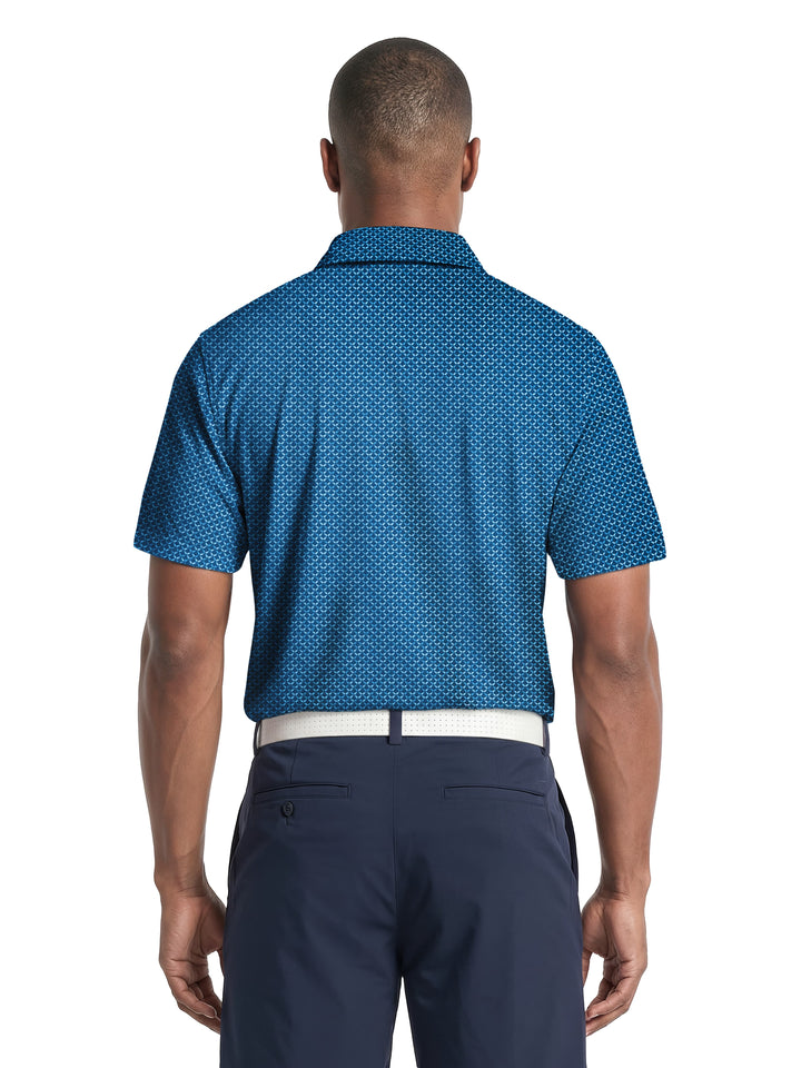 Men's Golf Bag Conversational Print Polo