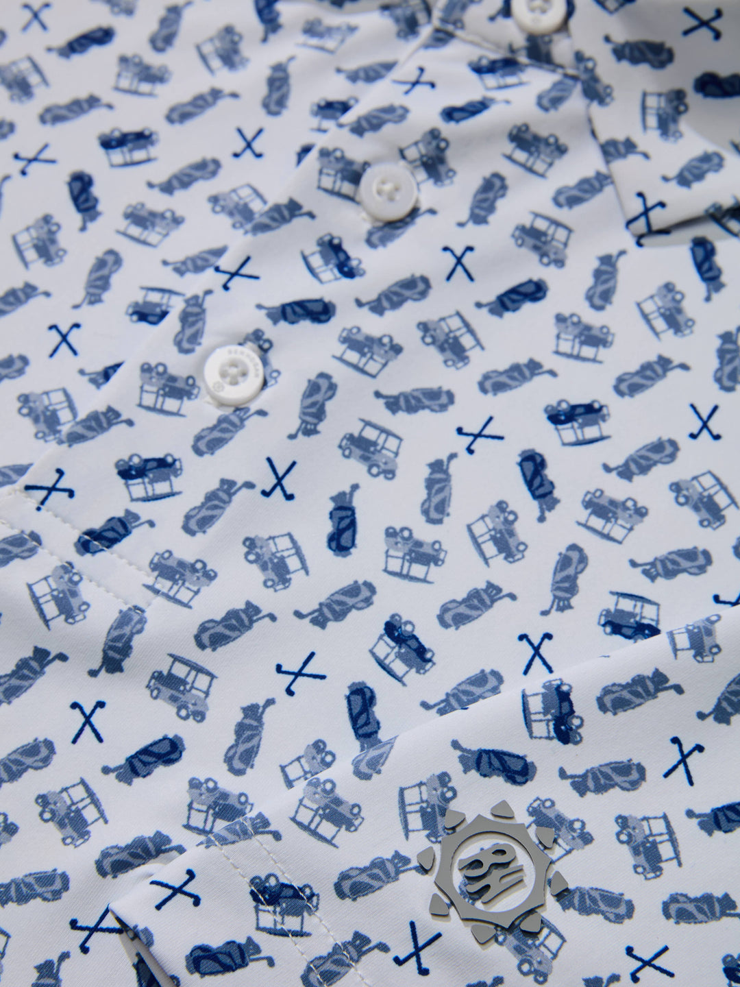 Men's Golf Print Golf Polo