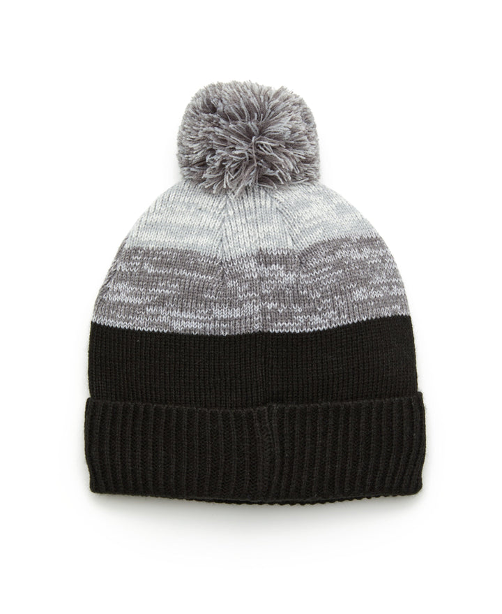Rib Cuff Pom Golf Beanie (Caviar) 