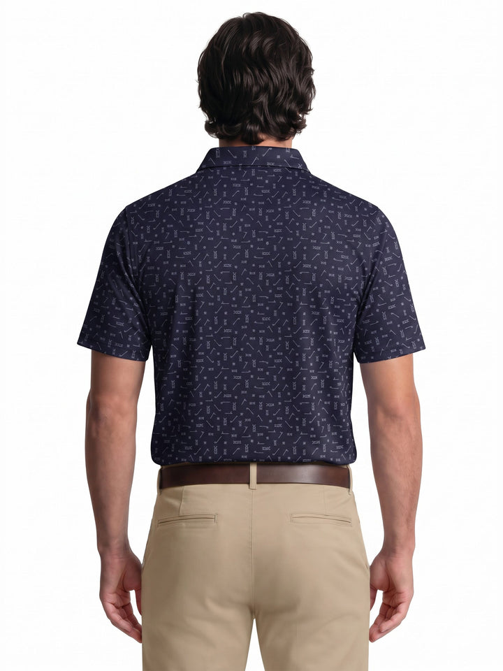 Men's Golf Sketchbook Printed Polo