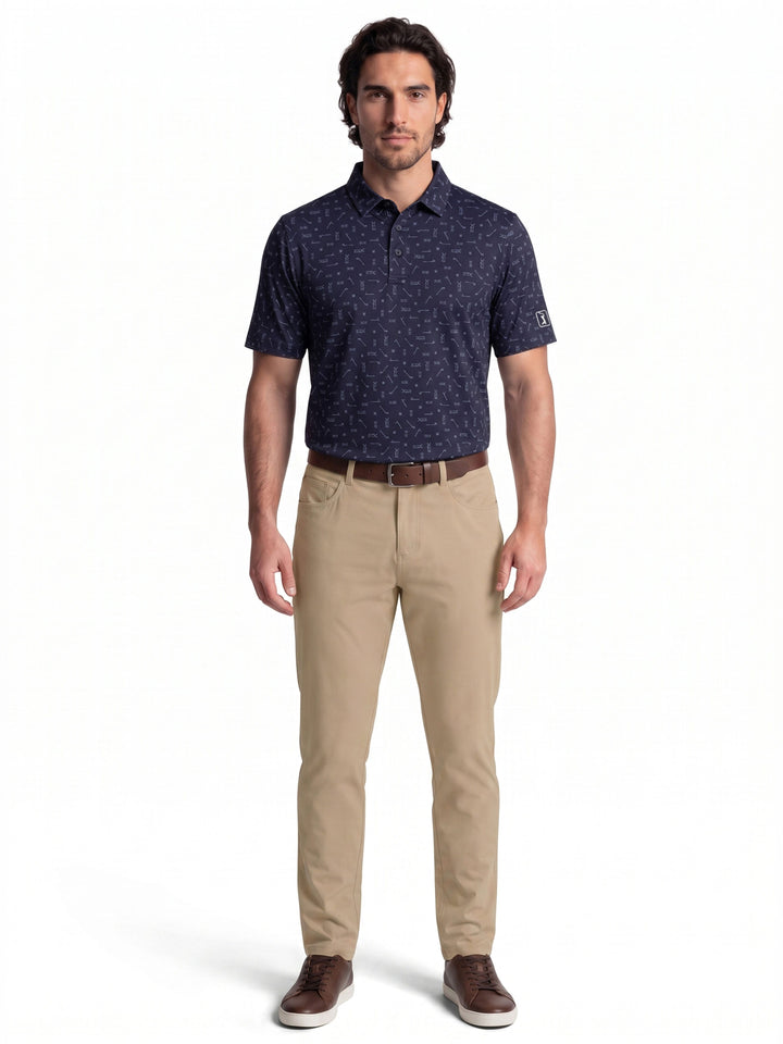 Men's Golf Sketchbook Printed Polo