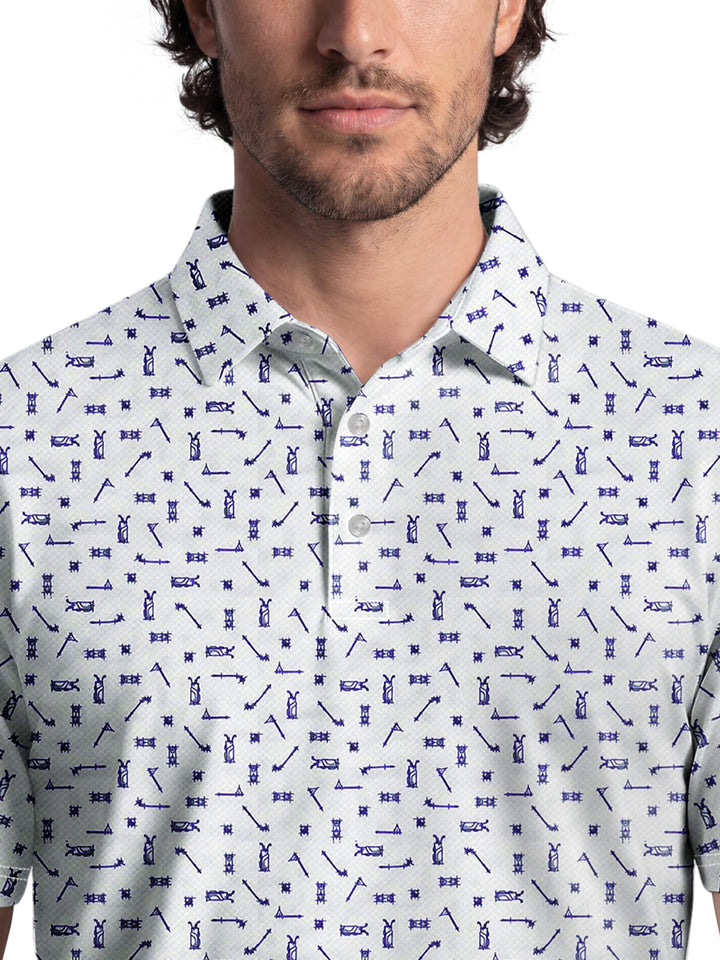 Men's Golf Sketchbook Printed Polo