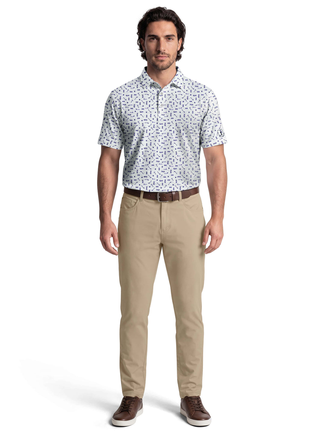 Men's Golf Sketchbook Printed Polo