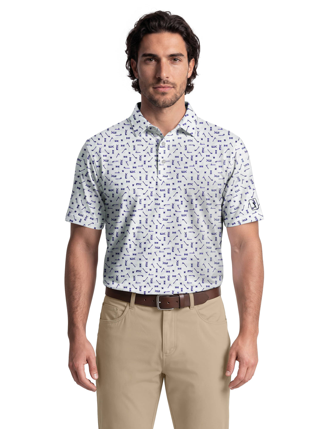 Men's Golf Sketchbook Printed Polo