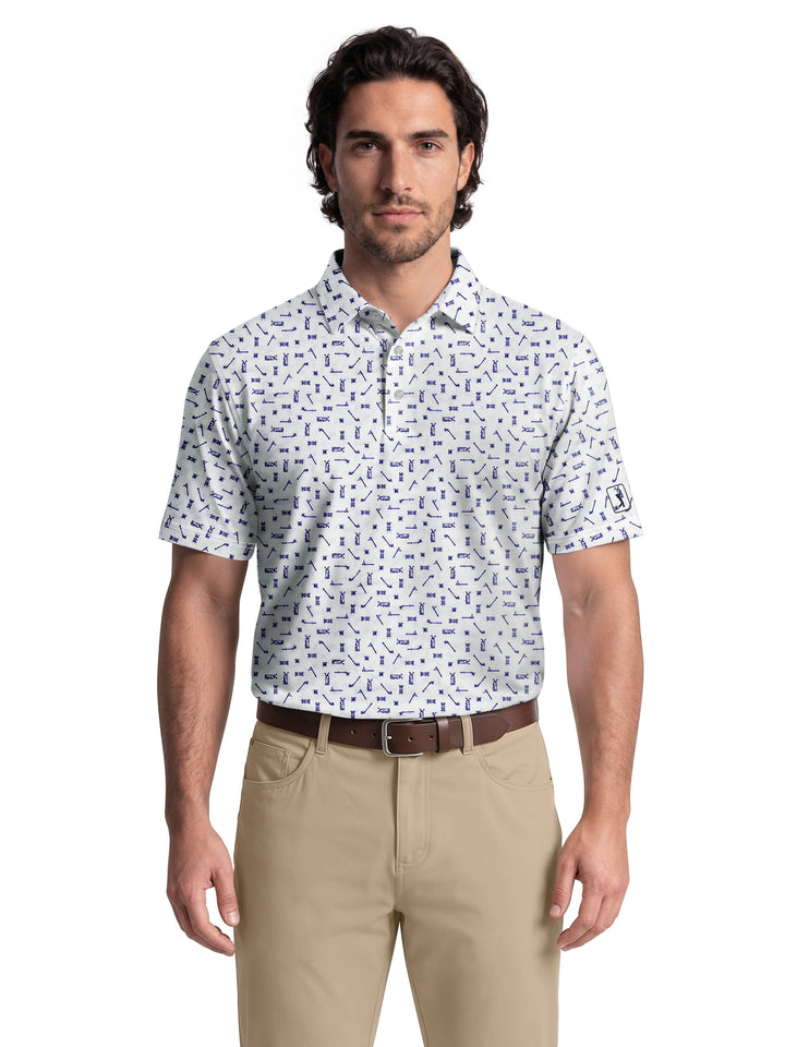 Men's Golf Sketchbook Printed Polo